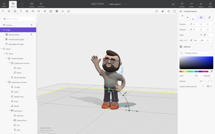 vectary screenshot