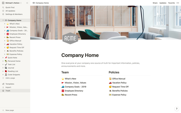 notion screenshot